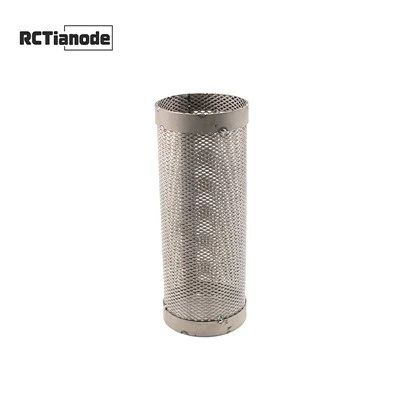 Platinabelagd anod Tubular Titanium Mesh